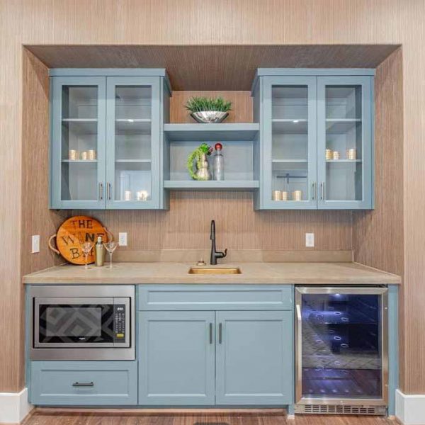 An elegant and simple kitchen area