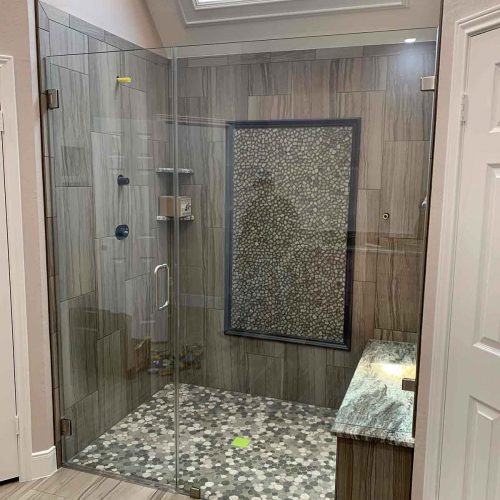 View Our Inline Door & Panels Gallery | Shower Doors of Houston